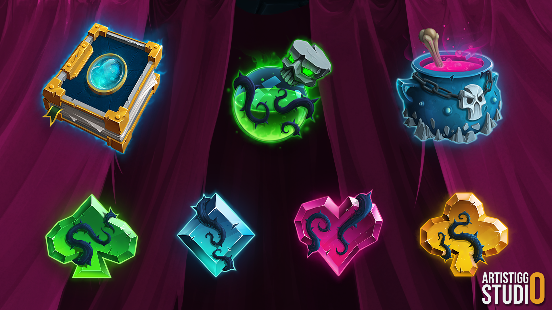 Grave of Fortune symbols render